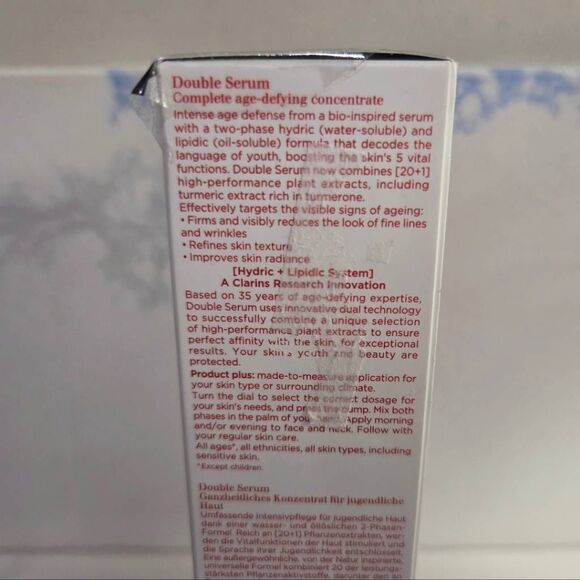 NIB Clarins Double Serum Complete Age Control Concentrate – 50 ml / 1.6 fl oz - Picture 5 of 7